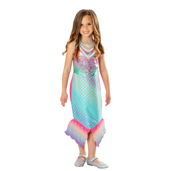 Mattel Barbie Colour Change Mermaid Costume Party Dress-Up - Size 6-8y