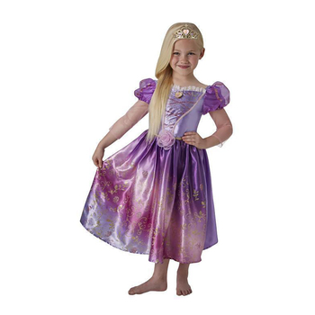 Rubies Rapunzel Rainbow Deluxe Kids Girls Dress Up Costume - Size 6-8 Yrs