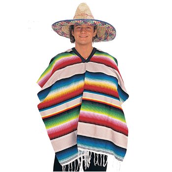Rubies Mexican Poncho Dress Up Costume - Size Std