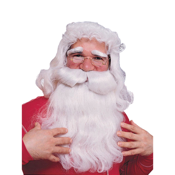 Rubies Santa Beard & Wig Set Adult/Boys Christmas Costume Accessory