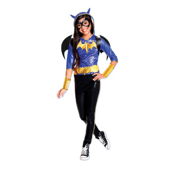 Rubies Batgirl Dcshg Deluxe Girls Dress Up Costume - Size 6-8 YRS