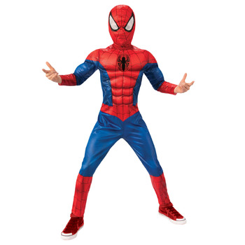 Marvel Spider-Man Deluxe Lenticular Boys Dress Up Costume - Size 9-10 YRS