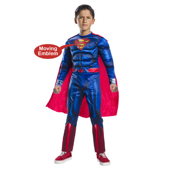 Dc Comics Superman Deluxe Lenticular Dress Up Costume - Size 6-8
