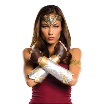 DC Comics Wonder Woman Deluxe Adult Gauntlets/Glovelets/Tiara Accessory Set