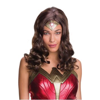 DC Comics Wonder Woman Wig Long Brown Hair - Adult