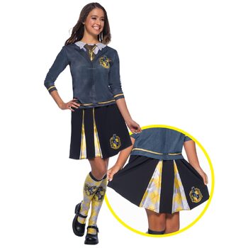 Harry Potter Hufflepuff Women Dress Up Costume Skirt One Size