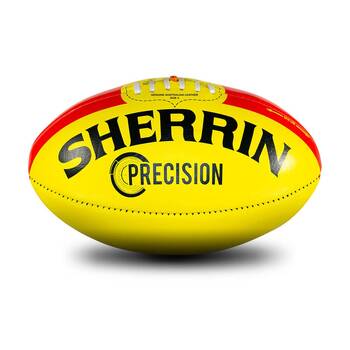 Sherrin Precision Leather Australian Rules Training Football Size 4 Yellow