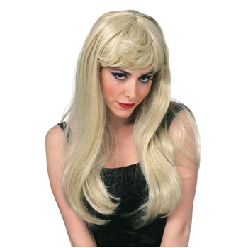 Hollywood Glamour Long Straight Blonde Wig Adult Hair