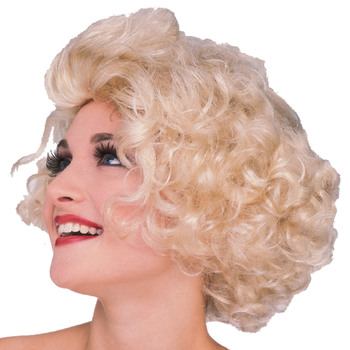 Hollywood Marilyn Monroe 20s Starlet Blonde Wig Adult Curly Hair