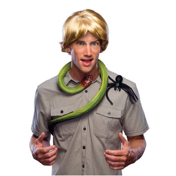 Animal Hunter Blonde Wig Adult Costume Hair Accessory