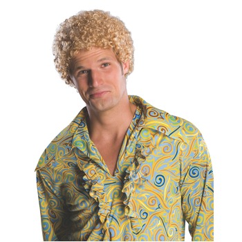 Rubies Blonde Tight Afro Wig Adult 5223 Hair Headwear