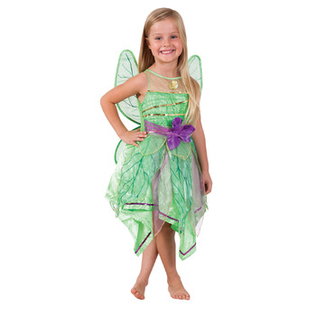 Disney Tinker Bell Crystal Kids Dress Up Costume Size 4-6