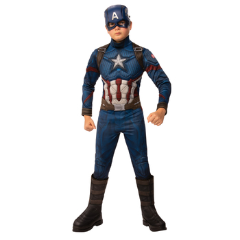 Marvel Captain America Deluxe Dress Up Costume - Size 3-5