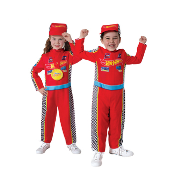 Marvel Hot Wheels Racing Suit Costume Kids Size 3-5y