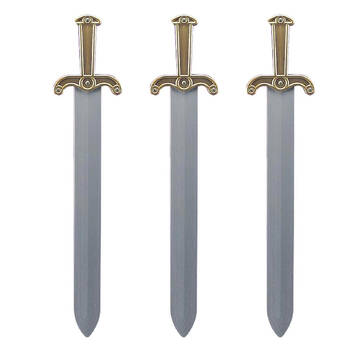 3PK Roman Greek Sword Weapon Gladiator Warrior Dress Up Costume Accessory