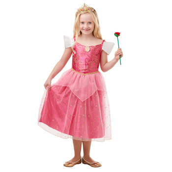 Disney Sleeping Beauty Glitter & Sparkle Dress Up Costume - Size 3-5 Yrs