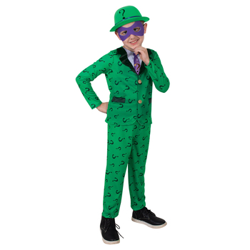 Dc Comics the Riddler Deluxe Costume Party Dress-Up - Size 3-5y