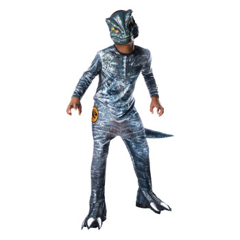 Marvel Velociraptor Blue Deluxe Lenticular Boys Dress Up Costume - Size 9-10y