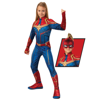 Marvel Captain Marvel Classic Hero Suit- Size 6-8