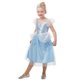 Disney Cinderella Glitter & Sparkle Dress Up Costume- Size 3-5y