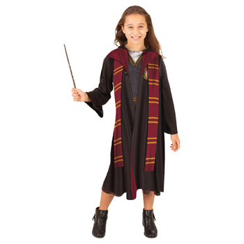 Harry Potter Hermione Kids Hooded Robe Dress Up Costume - Size 6+