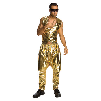 Rubies Rapper Gold Pants Dress Up Party Costume Size STD