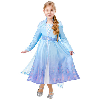 Disney Elsa Frozen 2 Deluxe Girls Dress Up Costume - Size 3-5 Yrs