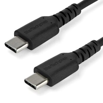 1 m (3.3 ft) USB C Cable – Black – Aramid Fiber