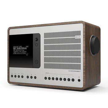Revo SuperConnect Walnut Internet Radio w/ Bluetooth 27x18cm - Walnut Silver
