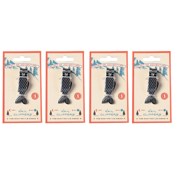 4PK Rex London Fish Shaped Nail Clippers Grooming Kit