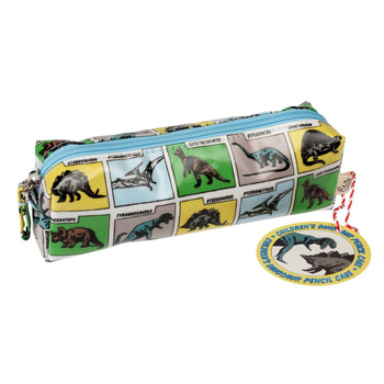 Rex London Pencil Case Stationery Organiser 9x21cm - Prehistoric Land