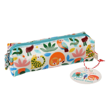 Rex London Pencil Case Stationery Organiser 9x21cm - Wild Wonders