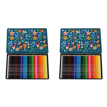2x 36pc Rex London Colouring Pencils Drawing Stationery 3y+ - Fairies
