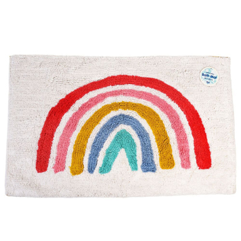 Rex London Tufted Cotton Bathmat Rectangular 50x80cm - Rainbow