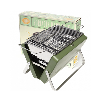 Rex London Portable Suitcase BBQ Griller 23x30cm - Khaki