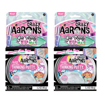 2PK Crazy Aarons Trenserrers Get Ready With Me Putty 4In Tin Kids Sensory Toy 3y+