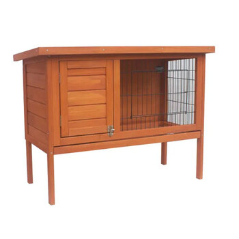 Little Buddies Standing Wooden Rabbit Hutch 915x450mm