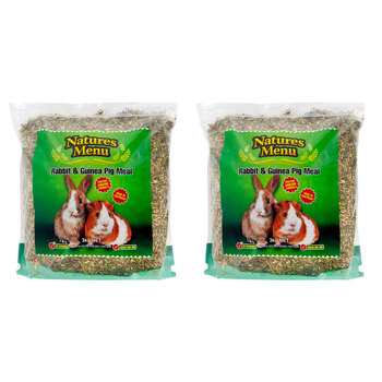 2PK Natures Menu Rabbit & Guinea Pig Meal Small Animal Food 3KG