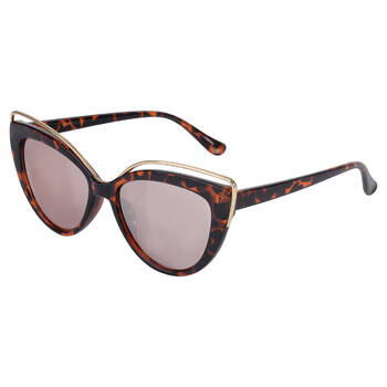 Aspect Fashion Cat Eye Sunglasses - Tortoise/Gold Mirror