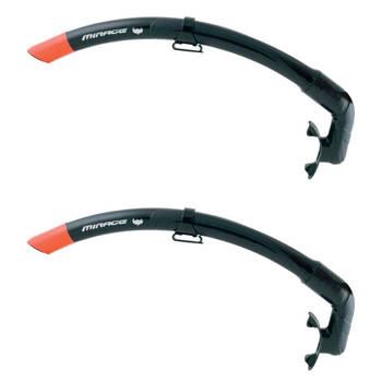 2PK Mirage Spearo Snorkelling/Swimming Snorkel Breathing Tube Black