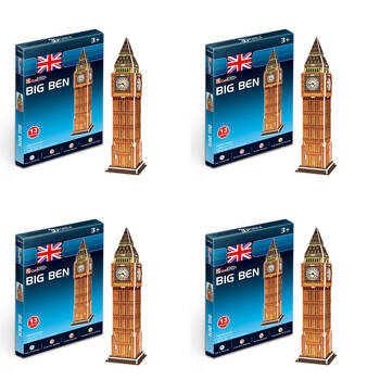 52pc Cubic Fun Big Ben 3D No Tool/No Glue Fun Puzzle