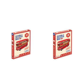 2x 66pc CubicFun London Bus 3D Puzzle Kids/Children Toy 4y+