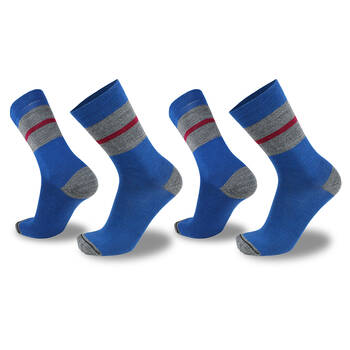 2PK Wilderness Wear Dress Urban AU 3-8 Marine Charcoal Red Merino Socks