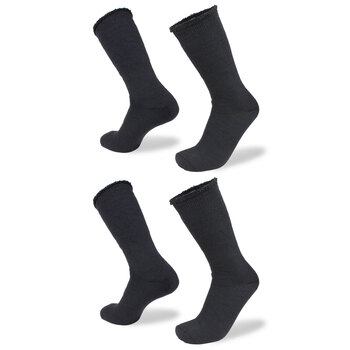 2PK Wilderness Wear Merino Beast 2 Sock Size AU 3-8 Small - Black