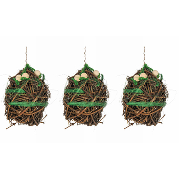 3PK Nature Island Deluxe Vine Ball Rabbit/Guinea Pig Pet Chew Activity Toy Natural