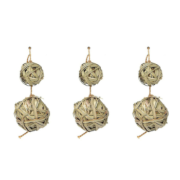 3PK Nature Island Roll Arounds Bunny/Chinchilla Pet Activity Toy Assorted