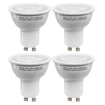 4PK Energizer LED GU10 5W Warm White Downlight Bulb