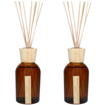 2PK Arome Ambiance Cucuna Diffuser Spiced Pear Fragrance Oil w/ 8 Reeds 200mL