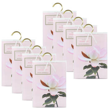 2PK 4pc Arome Ambiance Floral Garden Wardrobe Hanging Fragarance Sachet Magnolia