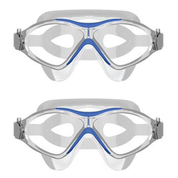 2PK Mirage Junior Lethal Oversized Silicone Swimming Goggles Blue